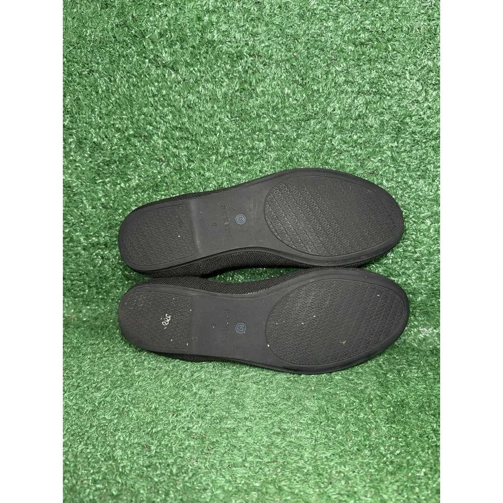 Rothy's Shoes Womens Size 9 Black The Flat Knit Ballet Flats Round Toe Casual‎